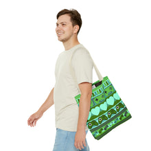 Load image into Gallery viewer, Gamer Ugly Sweater Stripe Tote Bag
