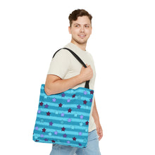 Load image into Gallery viewer, Stars and Soft Stripes Tote Bag
