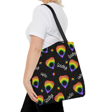 Load image into Gallery viewer, Rainbow Ouija Planchette Tote Bag
