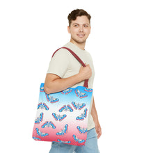 Load image into Gallery viewer, Trans Pride Moth Tote Bag
