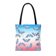 Load image into Gallery viewer, Trans Pride Moth Tote Bag
