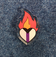 Load image into Gallery viewer, Demi Sacred Heart Acrylic Pin
