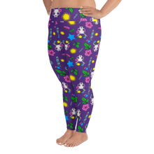 Load image into Gallery viewer, Whimsical Skull Plus Size Leggings
