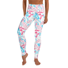 Load image into Gallery viewer, Trans Floral Yoga Leggings
