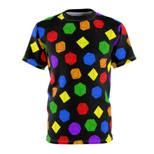 Load image into Gallery viewer, Rainbow Dice - Unisex AOP Tee
