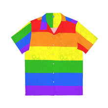 Load image into Gallery viewer, Rainbow Flag Button Up Shirt
