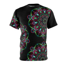 Load image into Gallery viewer, Fire and Earth Mandala Unisex AOP Tee
