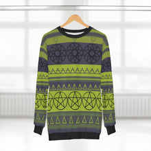Load image into Gallery viewer, Earth witch ugly sweater stripe -  Unisex Sweatshirt
