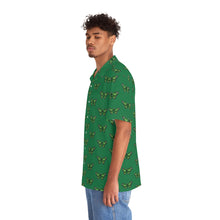 Load image into Gallery viewer, Aromantic Pride Butterfly Short Sleeve Button Up
