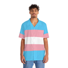 Load image into Gallery viewer, Trans Pride Flag Button Up Shirt
