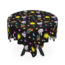 Load image into Gallery viewer, Rainbow Smoking Skull Tablecloth
