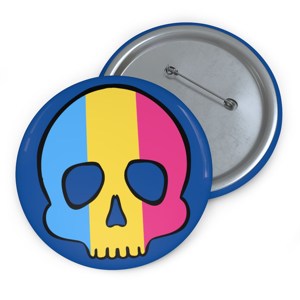Pan Skull 3 inch pinback button