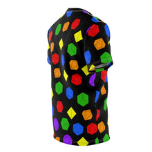 Load image into Gallery viewer, Rainbow Dice - Unisex AOP Tee
