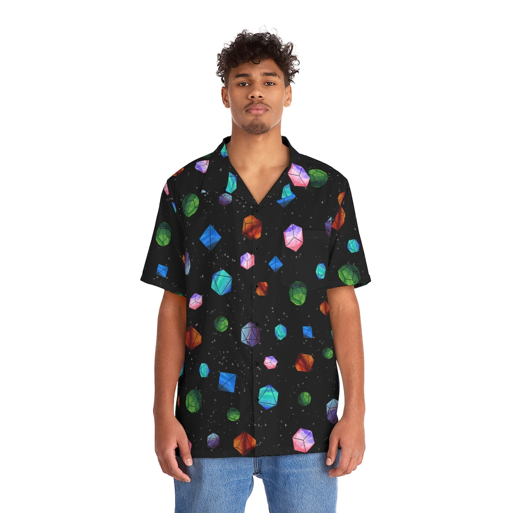 Galaxy Polyhedrons Button Up Shirts