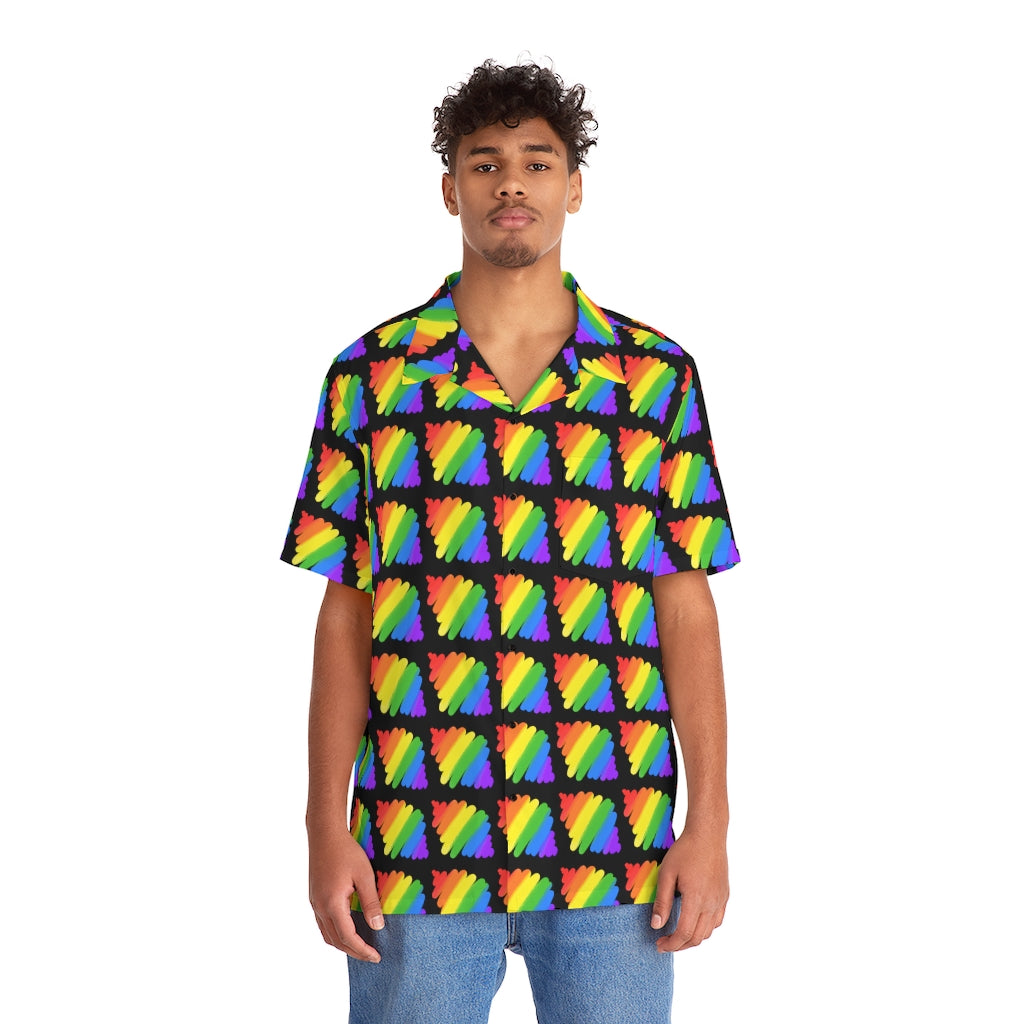 Rainbow Tile Button Up Shirt