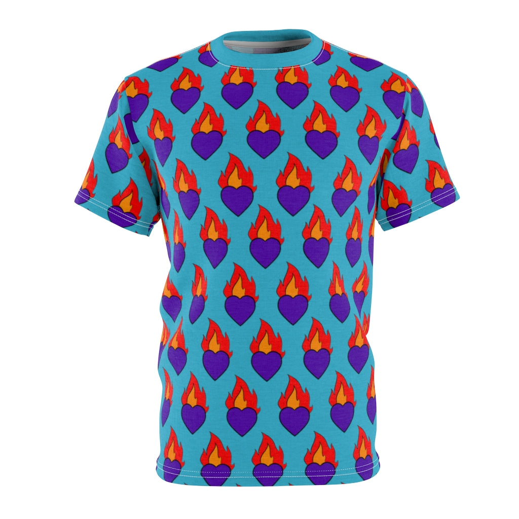 Saintly Hearts Unisex AOP Tee