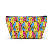 Load image into Gallery viewer, Pansexual Pride Skull Accessory Pouch
