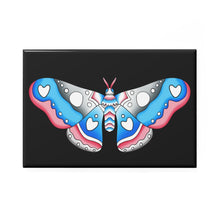 Load image into Gallery viewer, Trans Pride Moth 2 x 3&quot; magnet
