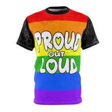 Load image into Gallery viewer, Proud out loud - Unisex AOP Tee
