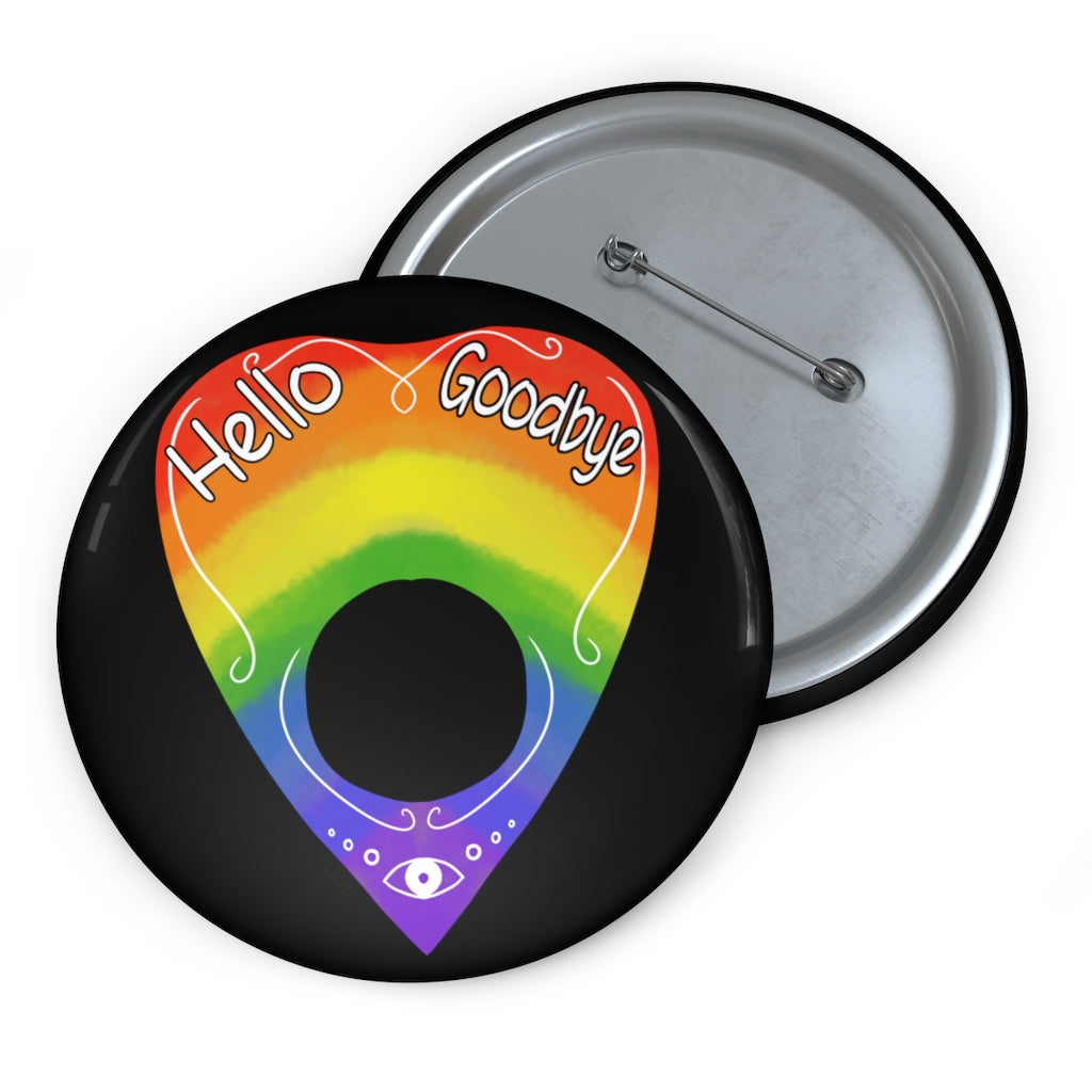 Rainbow Planchette 3 inch pinback button