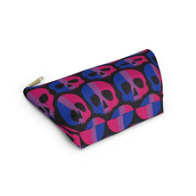 Load image into Gallery viewer, Bi Pride Skull Accessory Pouch
