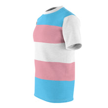 Load image into Gallery viewer, Trans Pride Flag Unisex AOP Tee
