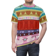 Load image into Gallery viewer, ugly sweater stripe - Unisex AOP  Tee
