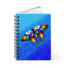 Load image into Gallery viewer, pride butterfly - Spiral Bound Journal
