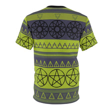 Load image into Gallery viewer, Earth witch ugly sweater stripe - Unisex AOP Tee
