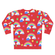 Load image into Gallery viewer, Rainbows Left On Red - AOP Unisex Sweatshirt
