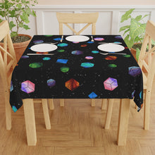 Load image into Gallery viewer, Galaxy Polyhedrons Tablecloth
