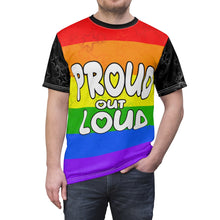 Load image into Gallery viewer, Proud out loud - Unisex AOP Tee
