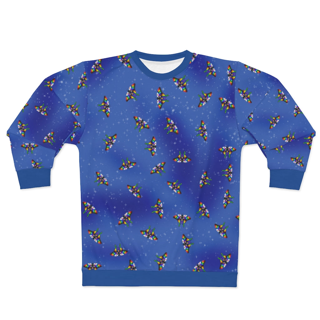 Pride Butterflies in flight - AOP Unisex Sweatshirt