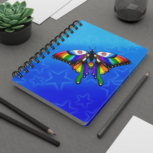 Load image into Gallery viewer, pride butterfly - Spiral Bound Journal
