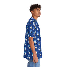 Load image into Gallery viewer, Otter Pride Paw Tile Short Sleeve Button Up
