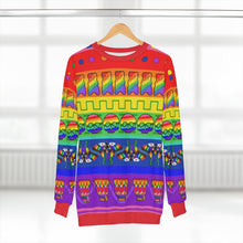 Load image into Gallery viewer, Pride ugly sweater stripe Unisex Sweatshirt

