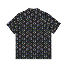 Load image into Gallery viewer, Rave Cat Tile Short Sleeve Button Up

