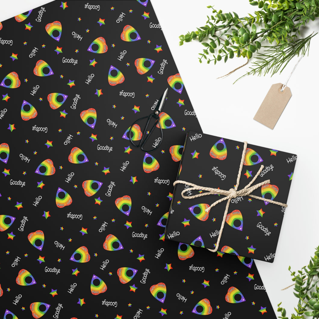 Rainbow Ouija Planchette Wrapping Paper