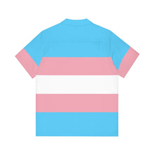 Load image into Gallery viewer, Trans Pride Flag Button Up Shirt
