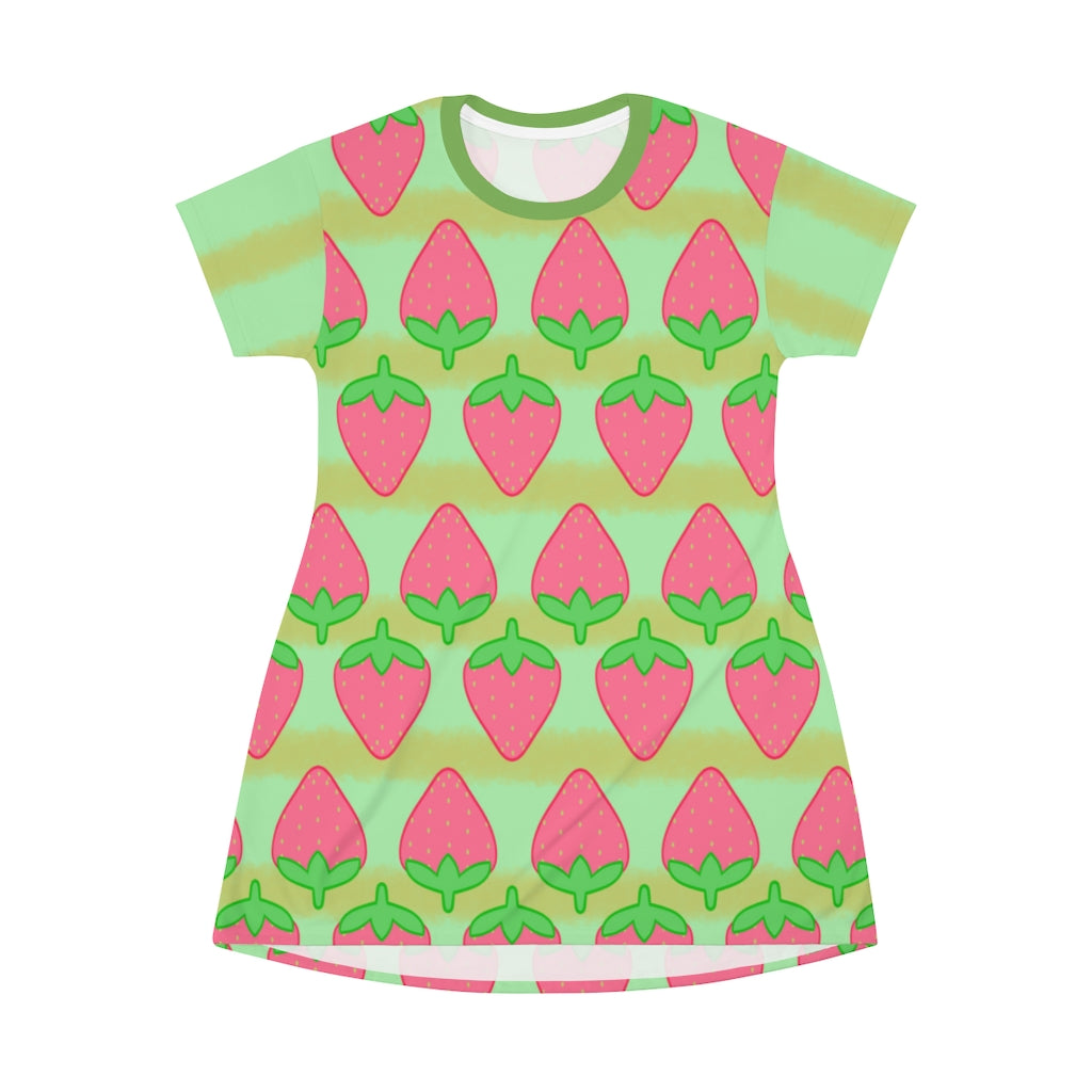 Strawberry Lineup T-Shirt Dress
