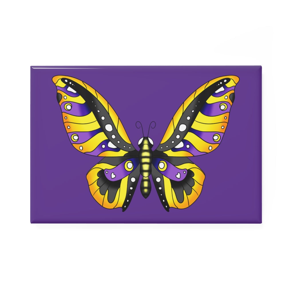Nonbinary Pride Butterfly 2 x 3
