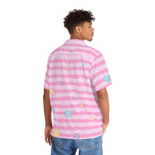 Load image into Gallery viewer, Boyfriend Stripe Short sleeve button up shirt
