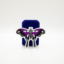 Load image into Gallery viewer, Demi/Asexual Pride Moth Sticker
