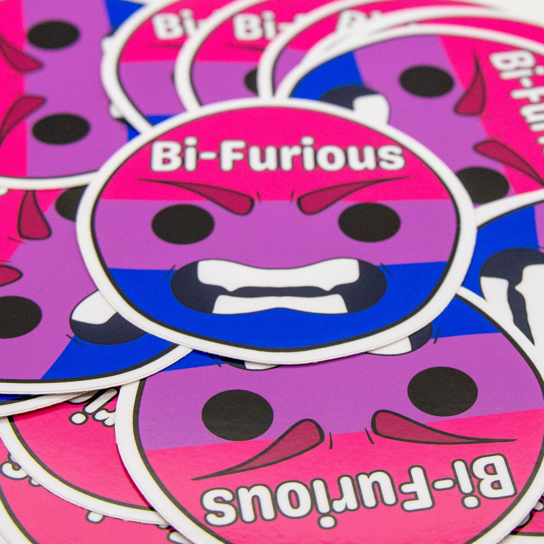 Bi-Furious Sticker