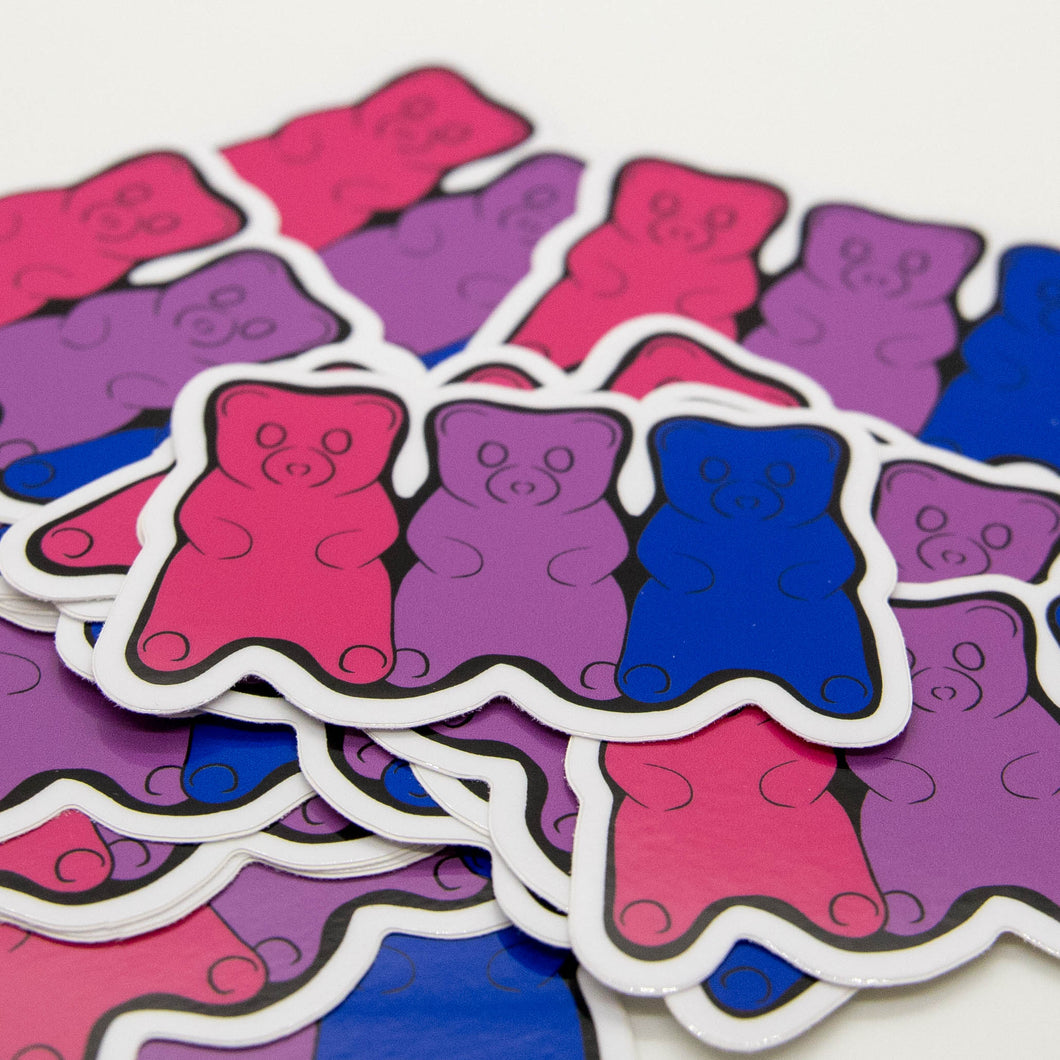 Bi Pride Gummy Bears Sticker