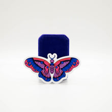 Load image into Gallery viewer, Bi Pride Moth Sticker
