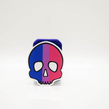 Load image into Gallery viewer, Bi Pride Skull Sticker
