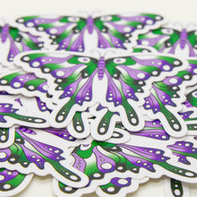 Load image into Gallery viewer, Genderqueer Pride Butterfly Sticker

