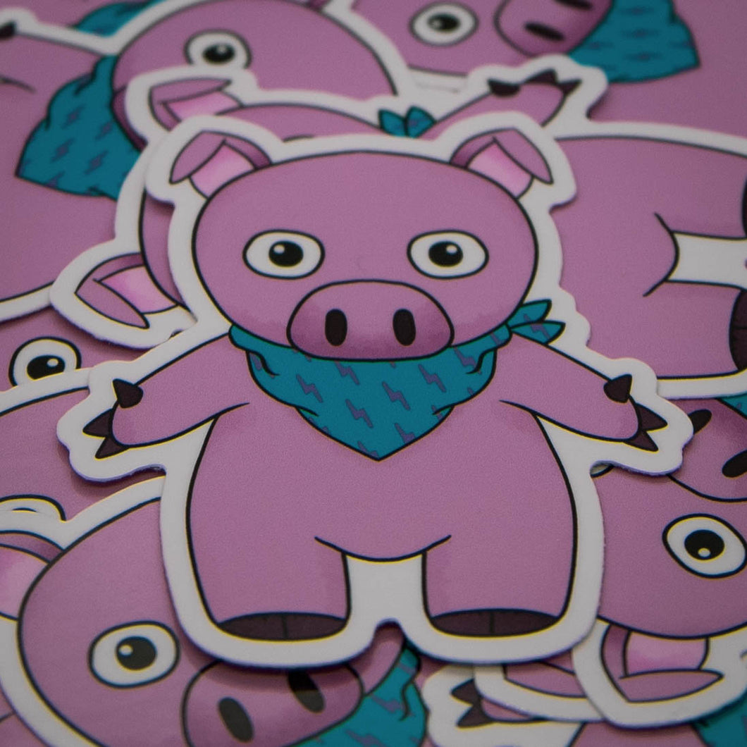 Pig Bandana Buddy Sticker