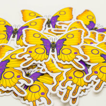 Load image into Gallery viewer, Intersex Pride Butterfly Sticker
